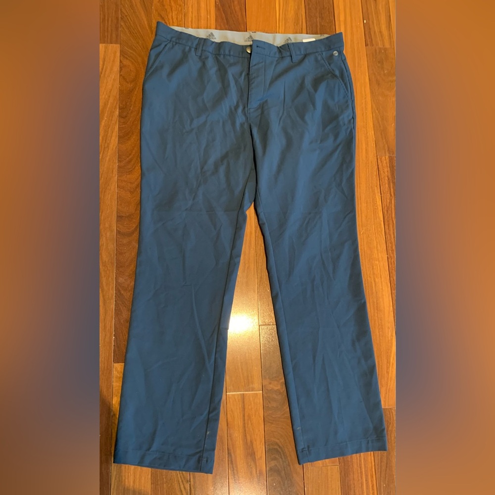 Adidas Men’s Navy Blue Golf Pants (Size 38x32)